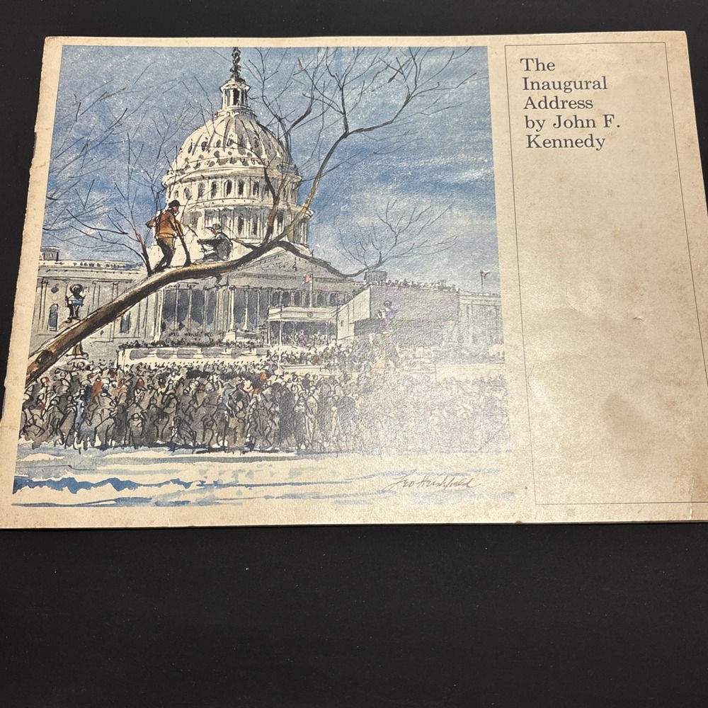 1961 John F Kennedy Inaugural Address Program JFK January 20 1961 Booklet